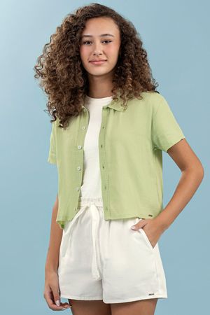 Shorts Juvenil Menina Beats Bege