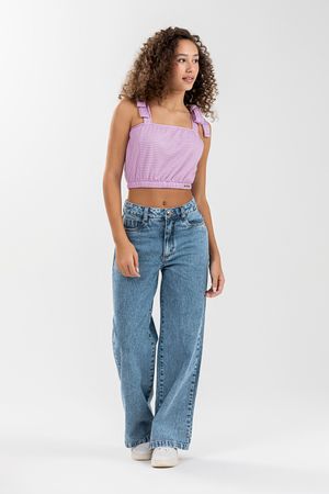 Calça Juvenil Menina Beats Azul