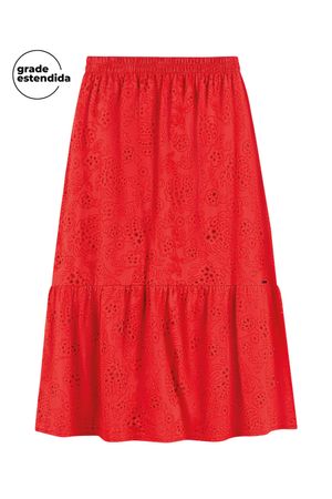 Saia Feminino Marialícia Vermelho