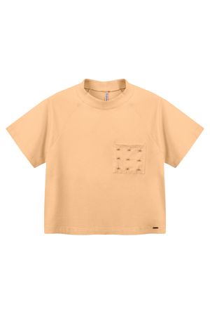 Blusa Feminina Pérolas Marialícia Laranja