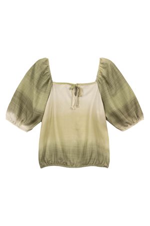 Blusa Feminina Estampada com Amarração Marialícia Verde
