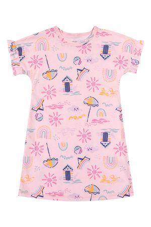 Pijama Infantil Menina Hora do Soninho Camisola Solzinho Elian Rosa