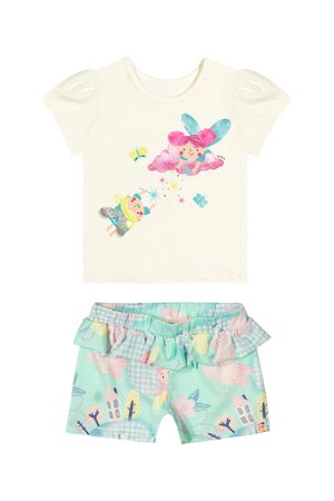 Conjunto Bebê Menina Momento Mágico Elian Bege