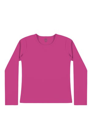 Blusa Infantil Menina Básica Elian Rosa