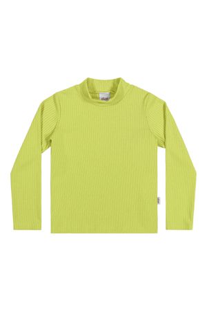 Blusa Infantil Menina Gola Alta Básica Elian Verde