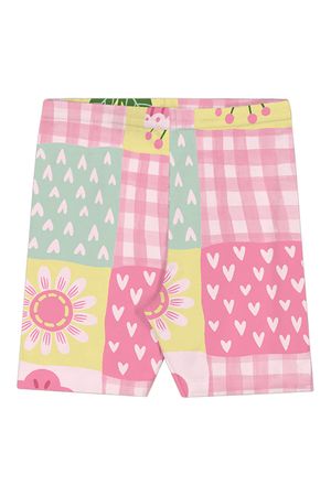 Ciclista Infantil Menina Estampada Elian Rosa