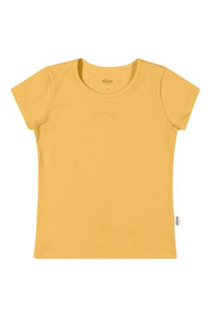 Blusa Infantil Menina Básica Elian Amarelo