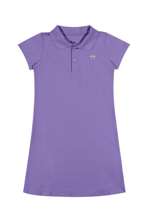 Vestido Infantil Menina Básico Elian Lilás