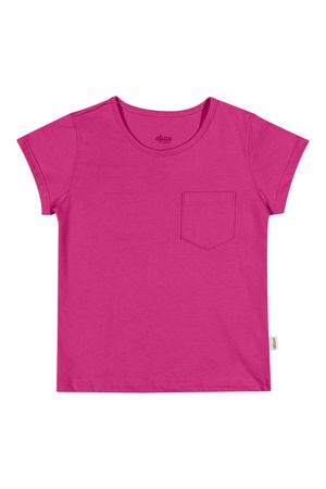 Blusa Infantil Menina Básica Elian Rosa