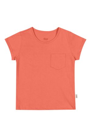 Blusa Infantil Menina Básica Elian Laranja