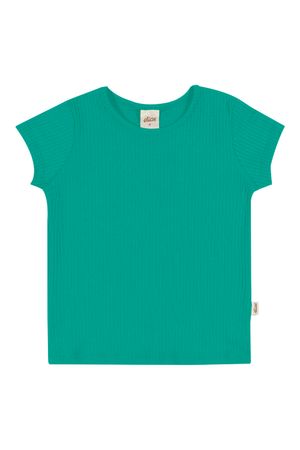 Blusa Infantil Menina Básica Elian Verde