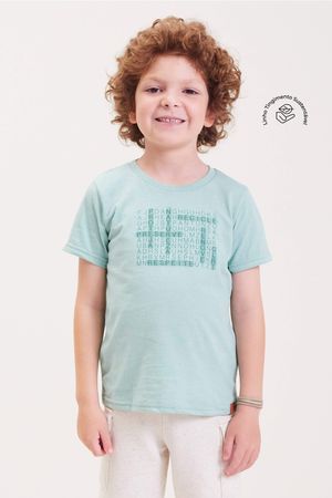 Camiseta Infantil Menino Caça-Palavras Colorittá Verde