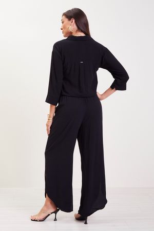 Calça Feminina Pantalona Marialícia Preto
