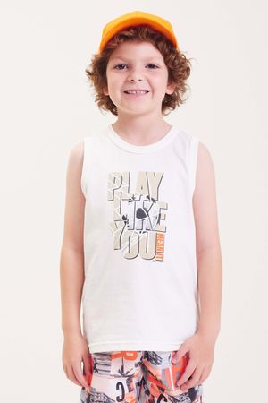 Regata Infantil Menino Estampada Elian Bege