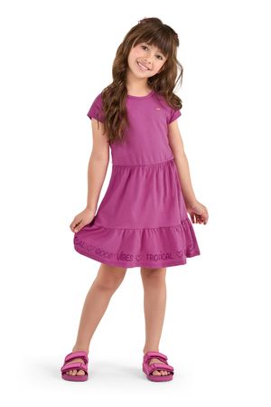 Vestido Infantil Menina Casual Elian Rosa