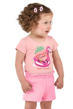 Conjunto Bebê Menina Frutinha Elian Rosa