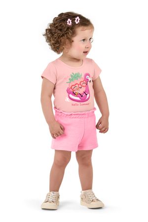 Conjunto Bebê Menina Frutinha Elian Rosa