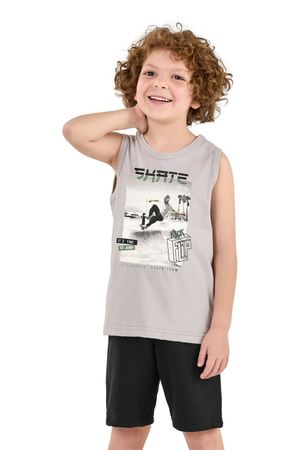 Conjunto Infantil Menino Radical Elian Cinza