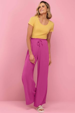 Blusa Feminina Básica Marialícia Amarelo