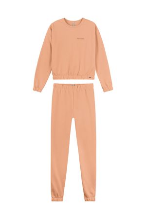Conjunto Feminino com Bordado Marialícia Laranja
