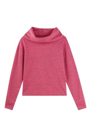 Blusa Feminina Gola Boba Marialícia Rosa Escuro