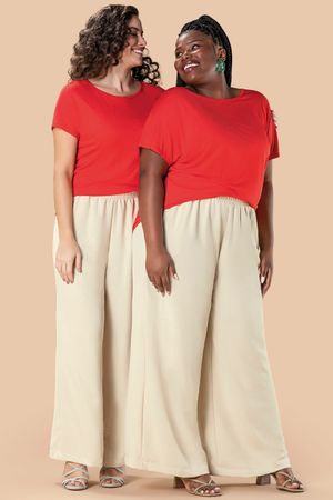 Blusa Feminino Básicos Marialícia Vermelho