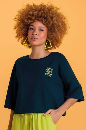 Blusa Feminina Good Vibes Only Marialícia Marinho