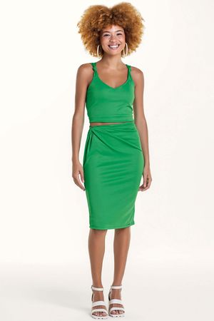 Regata Feminina Cropped Marialícia Verde