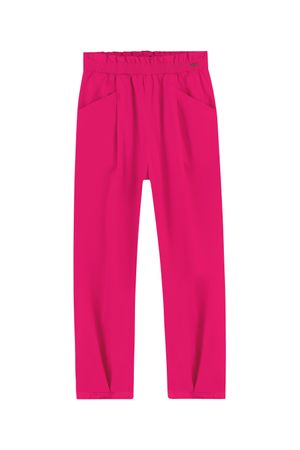 Calça Feminina em Sarja Marialícia Rosa Escuro