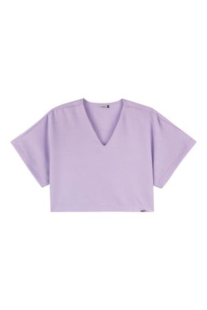 Blusa Feminina com Manga Ampla Marialícia Lilás