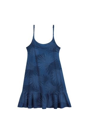 Vestido Feminino Estampado Marialícia Azul