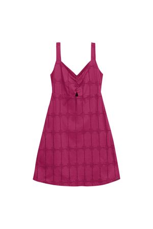 Vestido Feminino Em Algodão Marialícia Rosa
