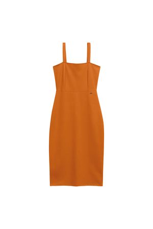 Vestido Feminino Tubinho Marialícia Laranja