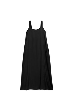 Vestido Feminino Midi Trapézio Marialícia Preto