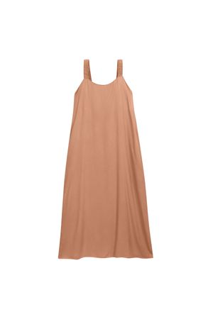 Vestido Feminino Midi Trapézio Marialícia Laranja