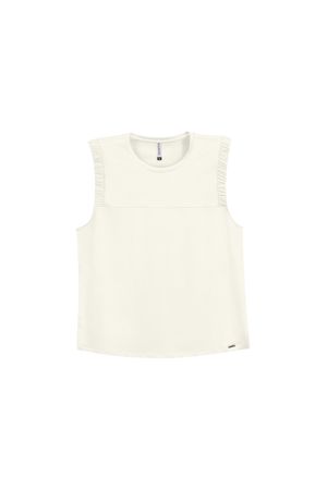 Blusa Feminina Em Moletinho Marialícia Bege