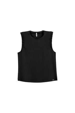 Blusa Feminina Em Moletinho Marialícia Preto