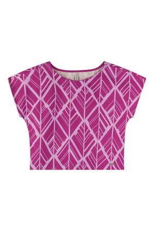 Blusa Feminina Estampado Geométrico Marialícia Rosa