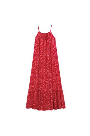 Vestido Feminino Floral Miudo Marialícia Rosa
