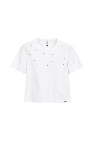 Blusa Feminina Com Aplicações Marialícia Branco