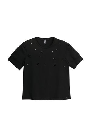 Blusa Feminina Com Aplicações Marialícia Preto