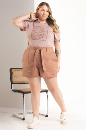 T-Shirt Feminina Eco Marialícia Rosa