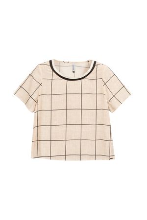 Blusa Feminina Minimalista Marialícia Bege