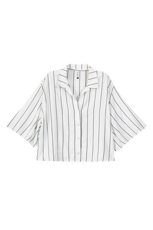 Camisa Feminina Manga Flare Marialícia Branco