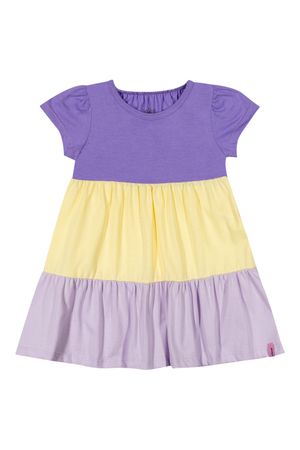 Vestido Bebê Menina Colorido Elian Lilás