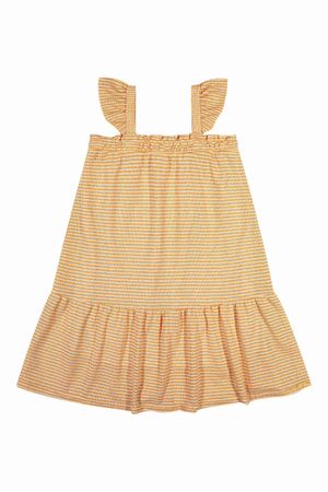 Vestido Infantil Menina em Crochê Colorittá Laranja