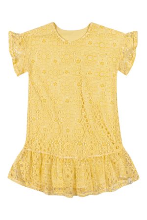Vestido Infantil Menina Floral Elian Amarelo