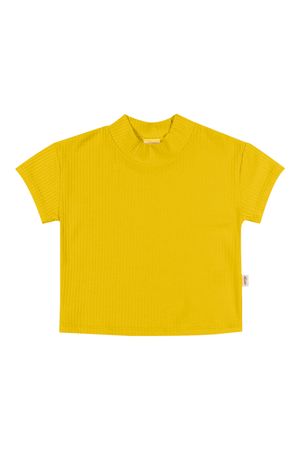 Blusa Infantil Menina Básica Elian Amarelo