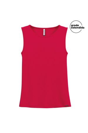 Regata Feminina Básica Alça Larga Marialícia Vermelho