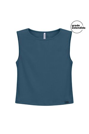 Regata Feminina Modeladora Marialícia Azul